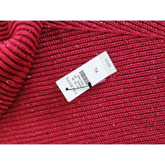 Talbots Cowl Neck Ribbed Knit Sweater Women's Size XL NWT - Picture 7 of 10